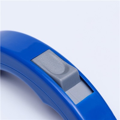 Пуходёрка пластиковая с самоочисткой большая, 12×20 см, синяя