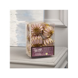 Гирлянда «Нить» 2 м с насадками «Розовый фонарик», IP20, прозрачная нить, 10 LED, батарейки AAх2 (нет в комплекте), свечение тёплое белое