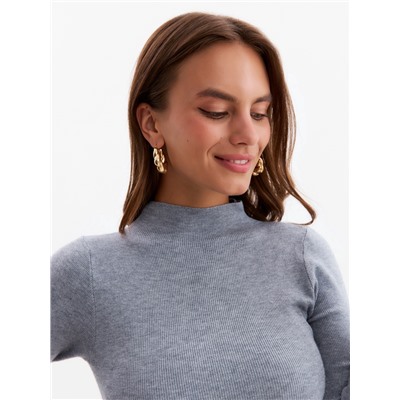 Джемпер женский с горлом MINAKU, серый, размер 42-44