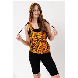 Костюм 67076 (Черный_оранжевый водросли)