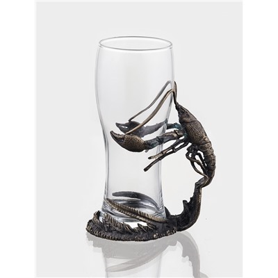 УЦЕНКА Бокал для пива «Рак», 9.2×18.5, мельхиор