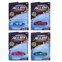 Машина в ассортименте, металлическая, на листе