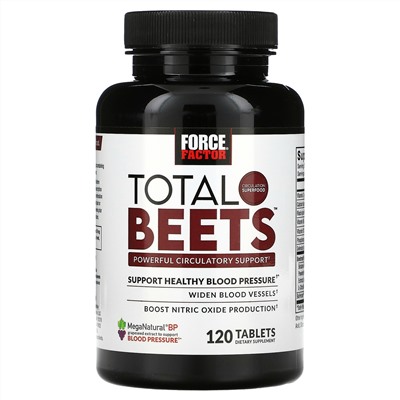 Force Factor, Total Beets, Powerful Circulation Support, 120 Tablets