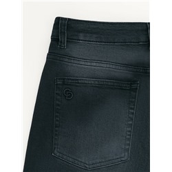 Актуальная коллекция CONTE CON-800 Чёрные джинсы wide leg с дополнительной петлёй для кастомизаций