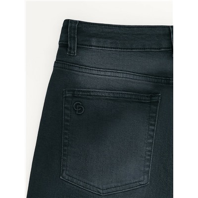 Актуальная коллекция CONTE CON-800 Чёрные джинсы wide leg с дополнительной петлёй для кастомизаций