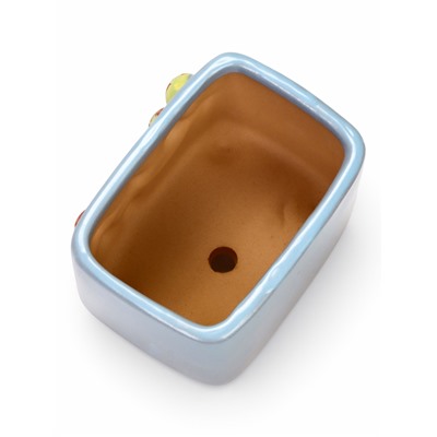 Декоративный горшок для цветов «Вишни», 9×7×8 см, керамический, Greengo