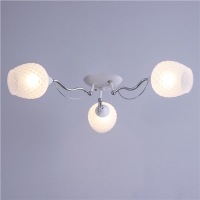 Люстра «Элия» 3хЕ27 40 Вт бело-хромовый 47×47×18 см BayerLux