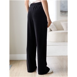 Прямые брюки из бархатистого велюра