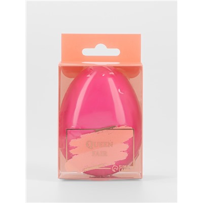 Расчёска массажная, 7×9(±1) см, розовая