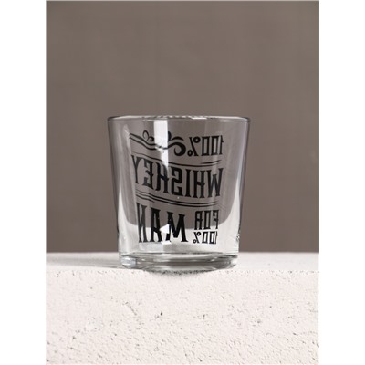 Подарочный набор «На удачу»: гель для душа виски 250 мл и стакан для виски, Чистое счастье