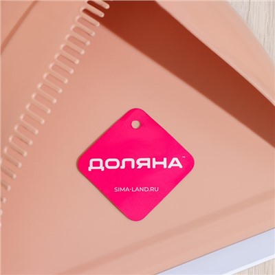Щётка для пола Доляна: щётка 23×88 см, совок 26×26×73 см, бежевая