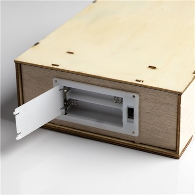 Светодиодная фигура «Домик с эльфом» 14×29×5.5 см, дерево, батарейки AAAx2 (не в комплекте), свечение тёплое белое