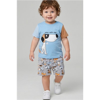Шорты детские трикотажные для мальчиков, 2 шт в комплекте PLAYTODAY, 1242028