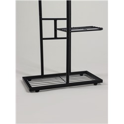 Подставка для цветов Greengo, 3 полки, 43×22×57 см, напольная, металл, чёрная
