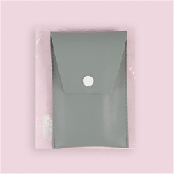 Набор кистей для макияжа «Парфе», 5 предметов, футляр на кнопке, цвет серый