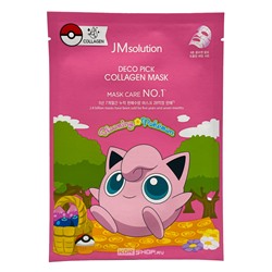 Маска тканевая с коллагеном Джиглипаф Deco Pick Collagen Mask JMsolution, Корея, 30 мл Акция