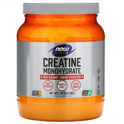 Now Foods, Sports, моногидрат креатина, 1 кг (2,2 фунта)