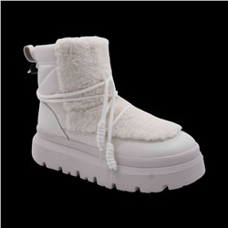 Ботинки на меху F3959-21 белые