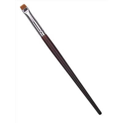 Kristaller Кисть для макияжа глаз и бровей, прямая, дерево, нейлон, коричневый, 16 см 27864