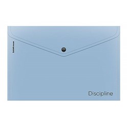 Папка с кнопкой А4 180мкм 65218 Manga Words непрозрачная голубой ErichKrause