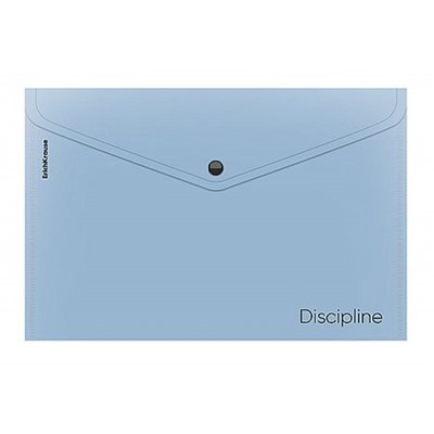 Папка с кнопкой А4 180мкм 65218 Manga Words непрозрачная голубой ErichKrause