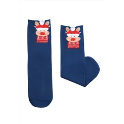 Хлопковые женские носки, цвет синий