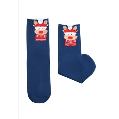 Хлопковые женские носки, цвет синий