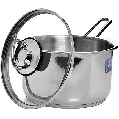 80488 Ковш с крышкой ARIAN 18см 2,5л (х12)