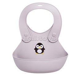 Нагрудник детский с декором (Светло-бежевый)