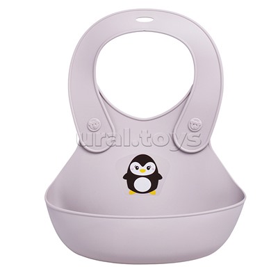 Нагрудник детский с декором (Светло-бежевый)