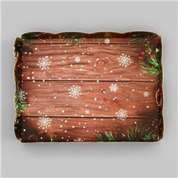 Коробка для печенья «Верь в чудеса» 14×10.5×2.5 см, Новый год