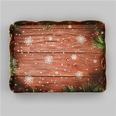 Коробка для печенья «Верь в чудеса» 14×10.5×2.5 см, Новый год