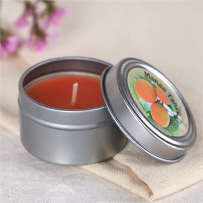 Свеча ароматическая в подсвечнике 5х3 см / CW516-7 /уп 12/288/ (Ваниль )