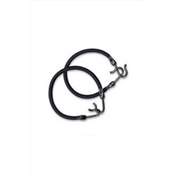 Dewal Резинки для волос с крючком MI-8013, черный, 2 шт. KRISTALLER, 1106173