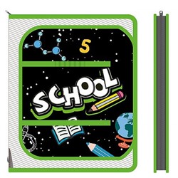 Папка для труда А4 молния вокруг 32,5х23х2,5 см ПТР-1 "ШКОЛЬНЫЙ МИР 2026" Пчелка