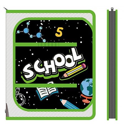 Папка для труда А4 молния вокруг 32,5х23х2,5 см ПТР-1 "ШКОЛЬНЫЙ МИР 2026" Пчелка