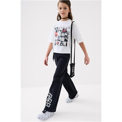 Фуфайка трикотажная для девочек (футболка) PLAYTODAY, 1239825