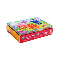 IQ кубики. 12 кубиков в поддончике. Сказочные котики. 5+