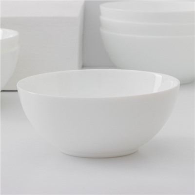 Салатники Luminarc Everyday, 1 л, d=18 см, набор 6 шт., стеклокерамика, белые
