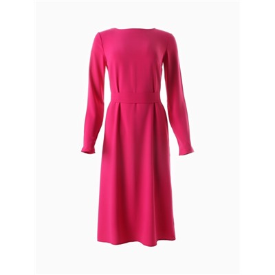 Платье миди женское MINAKU: Casual Collection, розовое, размер 52