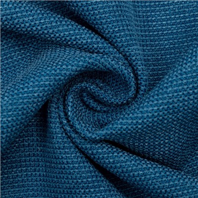 Штора портьерная Этель «Структурная», цвет синий, на шторной ленте, 250×265 см, 100% п/э