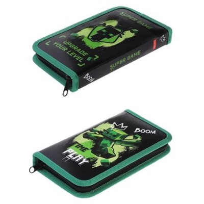 Пенал 2-х ств. 190х115 мм "Пиксель" с табл.умножения (088942) 43039 Хатбер