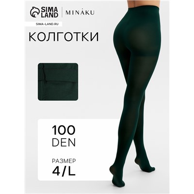 Женские колготки MINAKU 100 ден, хаки, размер 4/L