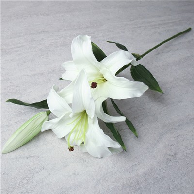 Цветок искусственный Лилия 58 см микс / GR-003 /уп 144/силикон