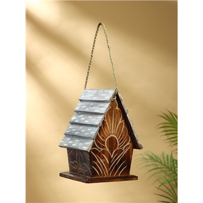 Подвесной декор «Скворечник», 17×24×15 см, дерево, коричневый