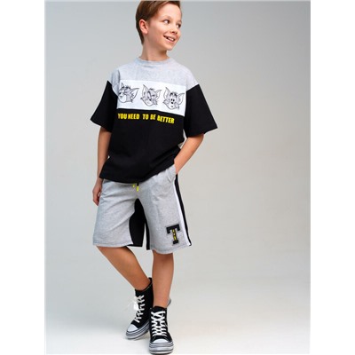 Комплект трикотажный для мальчиков: фуфайка (футболка), шорты