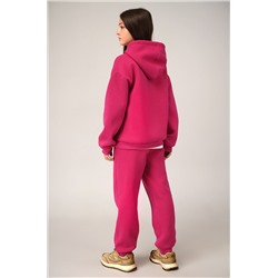 Теплый костюм для девочки из футера с начесом Happyfox