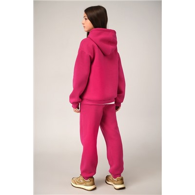 Теплый костюм для девочки из футера с начесом Happyfox