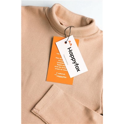 Детская базовая водолазка в рубчик Happyfox