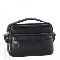 Сумка мужская кожаная 2071BSH black Heanbag